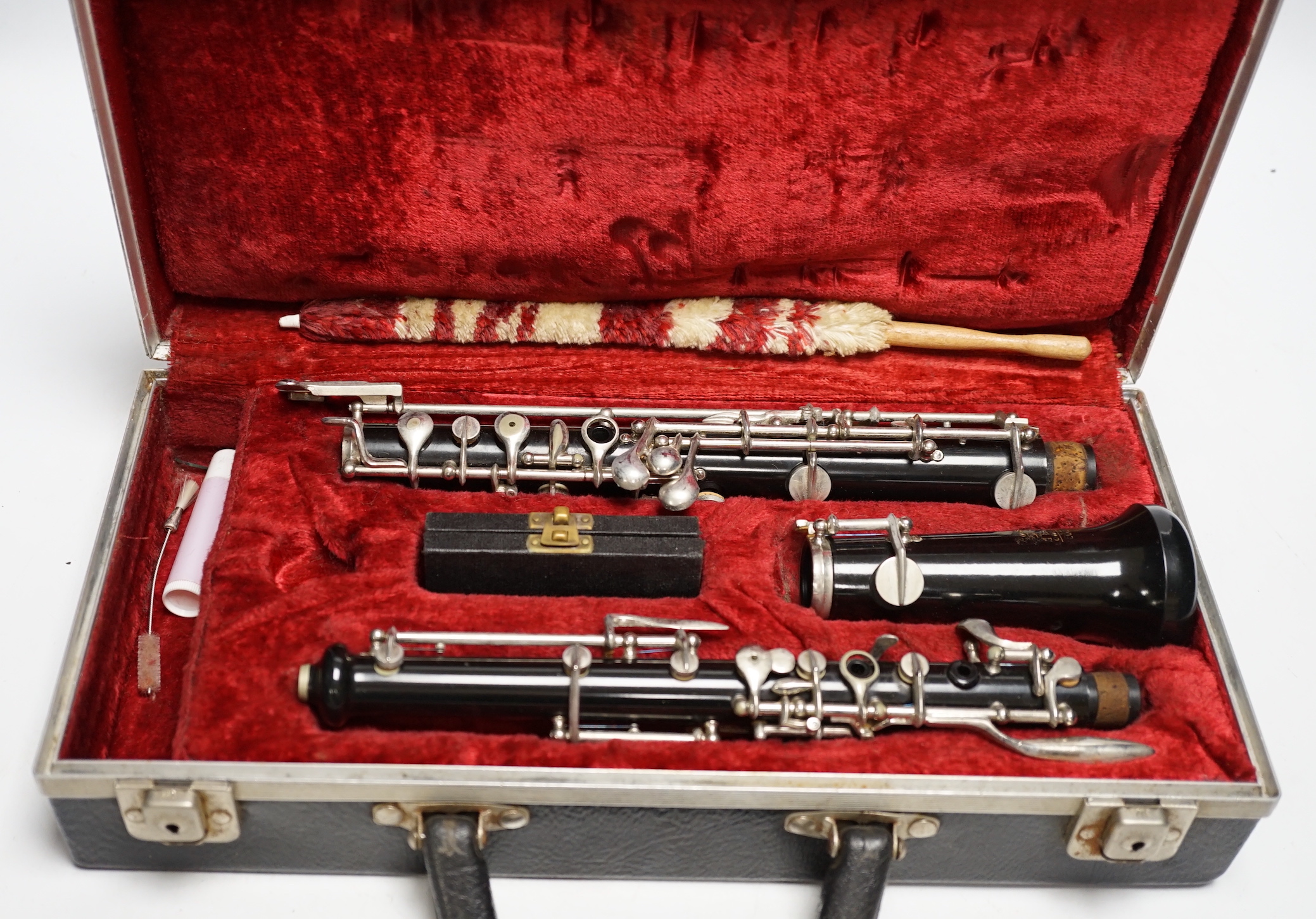 A cased Boosey and Hawkes Regent oboe, in fitted case